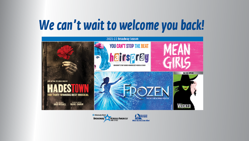FoxCitiesPAC's tweet photo. Announcing your #foxcitiespac 2021-22 @KCCorp @BwayAmerica -Fox Cities Season. We can’t wait to welcome you back. https://t.co/qaoA2gjqgS https://t.co/GNfJl9vmi9