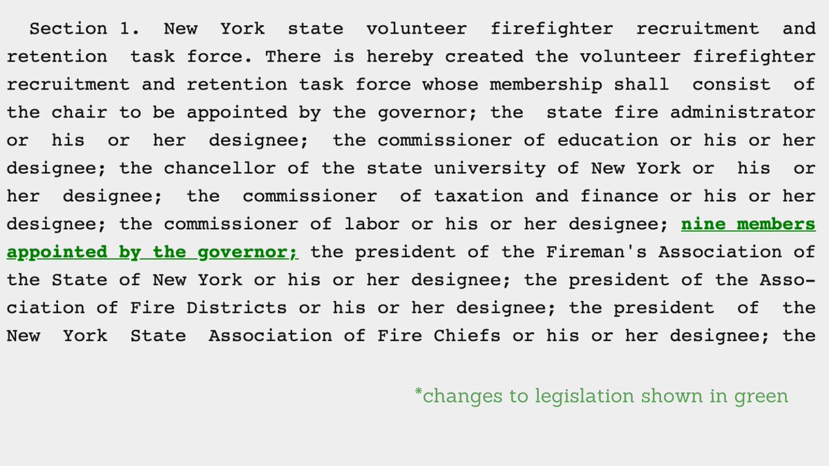 A968 changed only a few things from the existing law — one wording change, an addition of more time for appointments, an extension of the expiration date. It also gave  @NYGovCuomo NINE additional appointments.