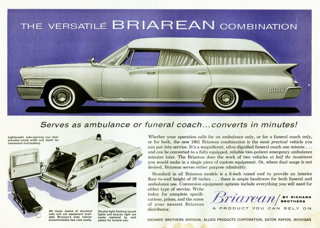 Answer: They're all both. Also known as a combination car.Why? Because until the mid-1960s ambulances rarely existed to provide anything more than a ride to the hospital.  #convertsinminutes