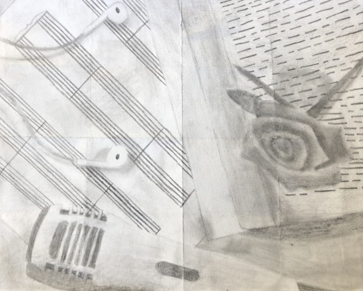 FJHSart's tweet photo. 8th grade artists studied and practiced shading techniques. Then they reflected on identity and created still life self-portraits. So much hard work and talent! #cridgepride #artmatters https://t.co/d7mosUZWFs