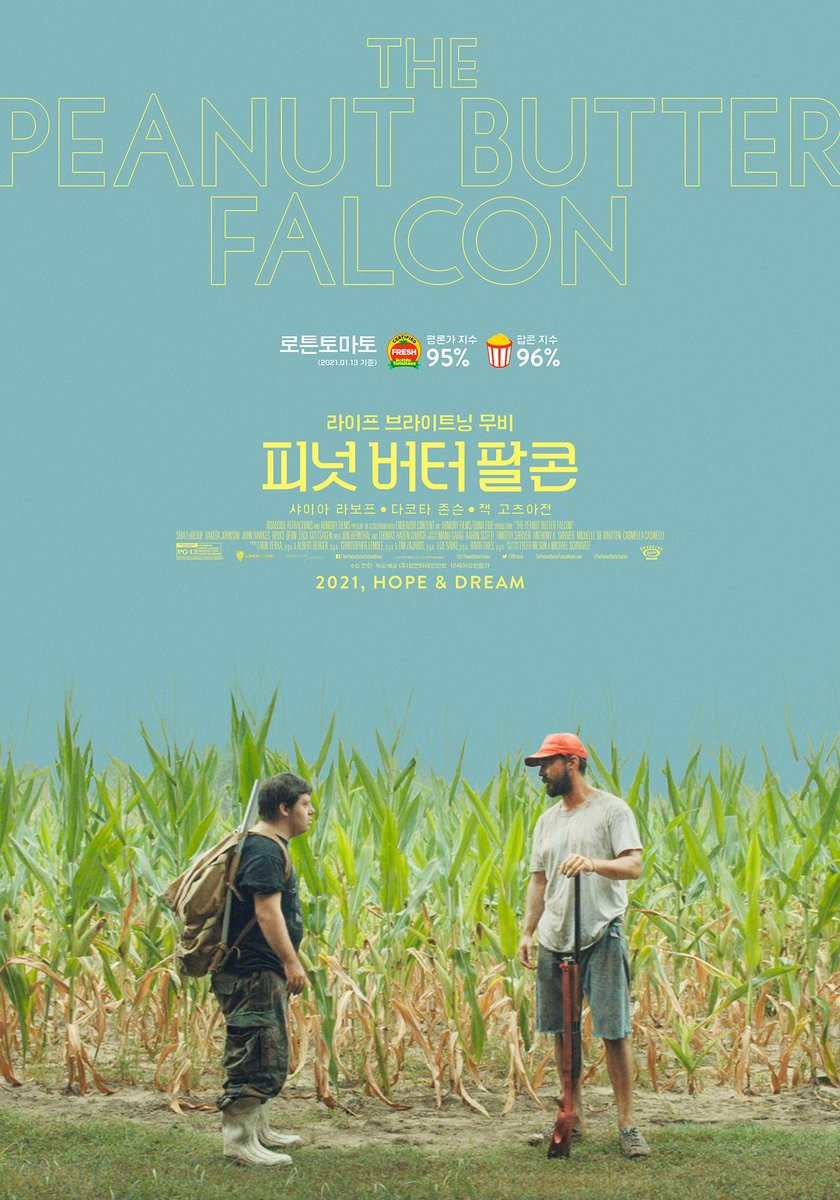 YaY 'The Peanut Butter Falcon' Coming soon! release in March. 2019년 영화가 이제서야 개봉하다니... 아니요 이제라도 보게 해주셔서 감사합니다 :)Translate post
