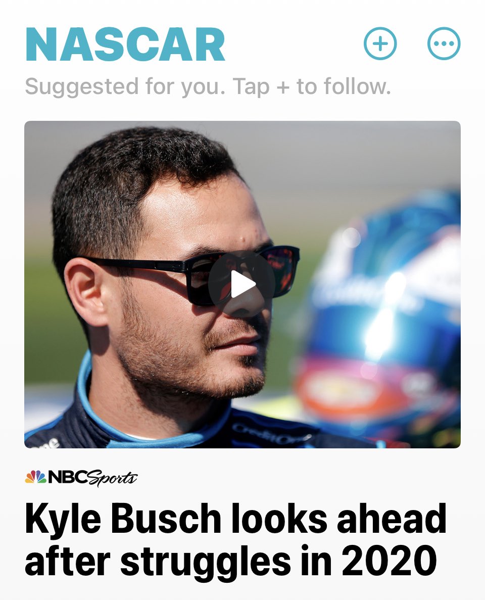 ⁦@NBCSports⁩ you might want to use a picture of ⁦@KyleBusch⁩ when you refer to him, not one of ⁦@KyleLarsonRacin⁩ no wonder you decided to stop operations after 2021. ⁦@NASCAR⁩ ⁦@NASCARONFOX⁩