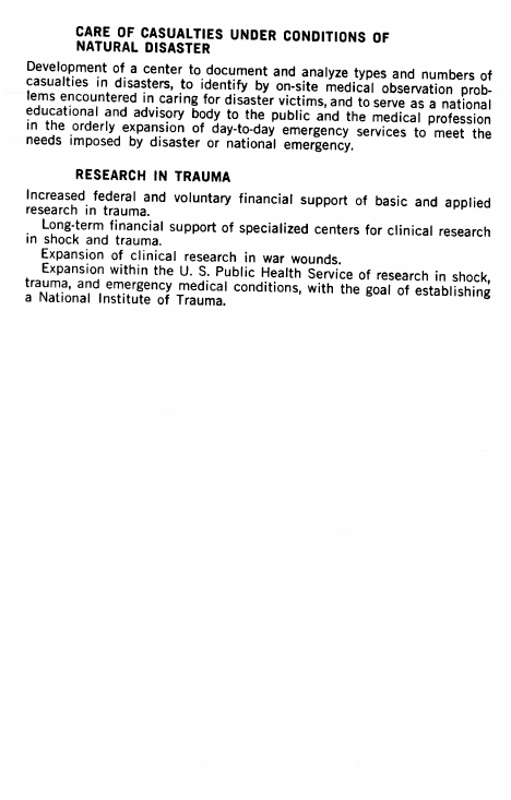 Its recommendations around the triage, treatment, and transport of traumatically injured patients laid the ground work not only for EMS, but also modern trauma systems.It's also why EMS is housed under DOT and  @NHTSAgov in the US.
