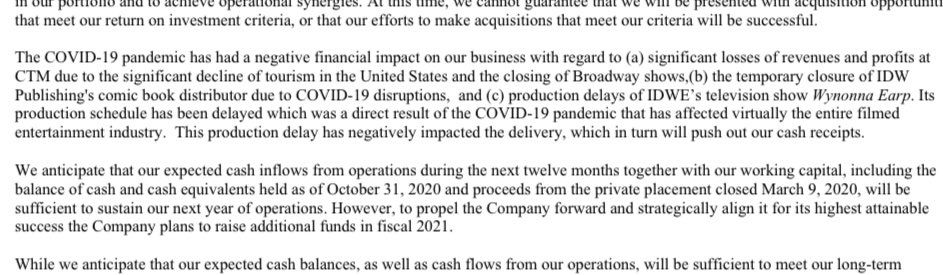 We also know that production on Season 4 was delayed, which on the business side of things means that the cash and related revenue for 4b will be pushed out further than initially planned. Not earth shattering, the money will likely come in during Q2 of 2021.