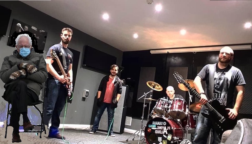 NowDisconnect's tweet photo. That day Burnie popped in to rehearsal! #burnie #BurnieSanders https://t.co/CBVAt5e1zE