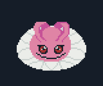 Salamendroo's tweet photo. My mind it's not being that creative these days, so here is a simple Koromon

#pixelart #pixelartist #Digimon https://t.co/K5oMM0yir4