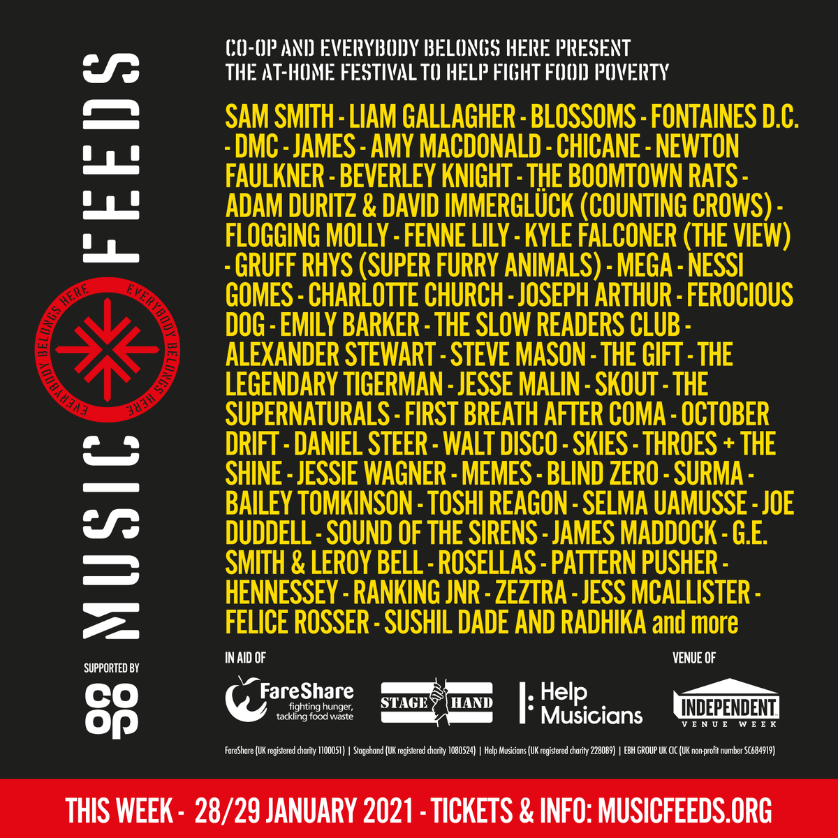 New artists added and a 45 min after-show party from <a href="/NickChicane/">Chicane // Nick B</a> on Friday, a WORLD DEBUT single from the @BoomtownThe and the first ever live performance from <a href="/RankingJnr/">Ranking Jnr</a> since the passing of the late and great Ranking Roger. Tickets: musicfeeds.org #MusicFeeds <a href="/coopuk/">Co-op</a>