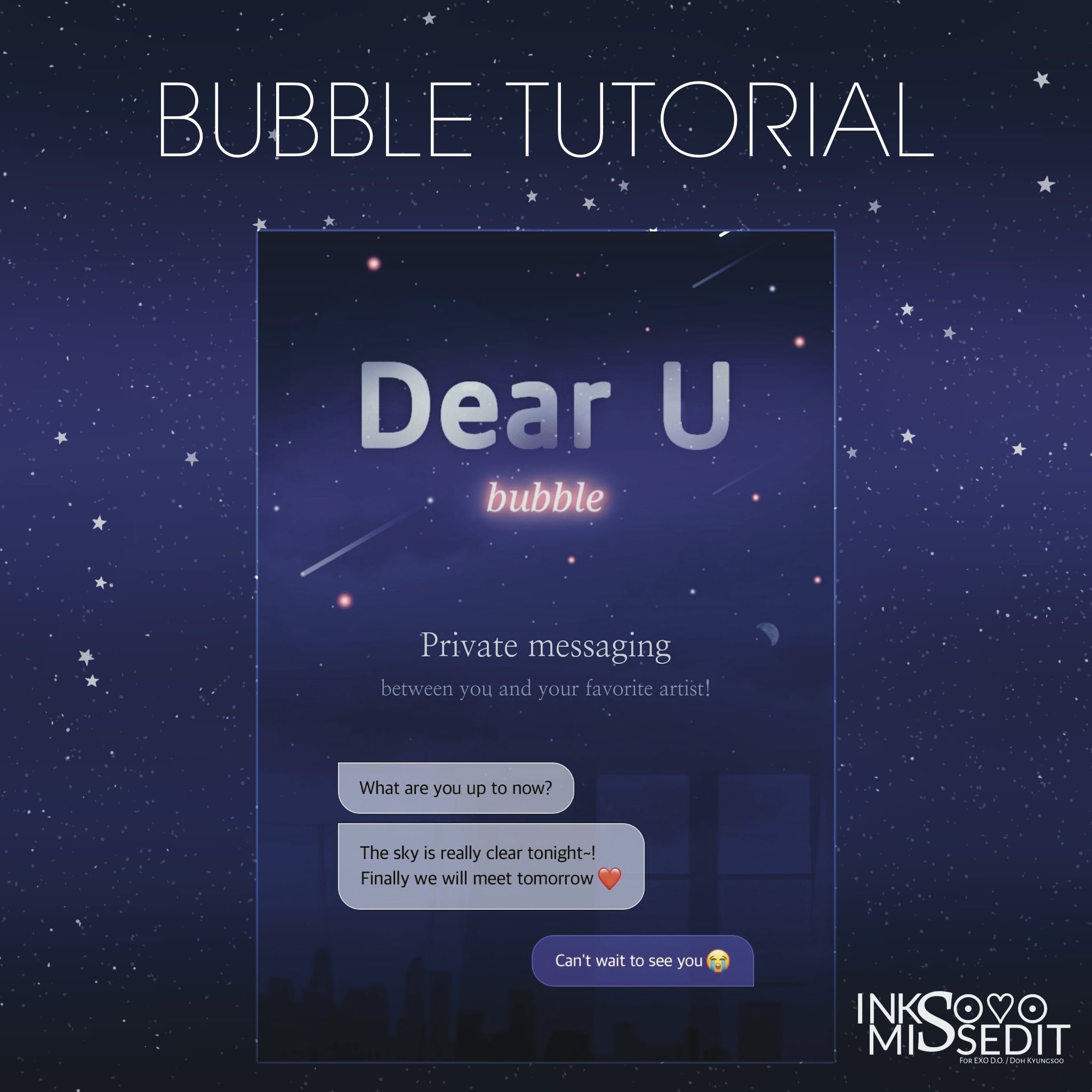Kyungsoo Updates on Twitter "📖 IKSMI LYSN BUBBLE TUTORIAL 📖 Check out our tutorial on how to
