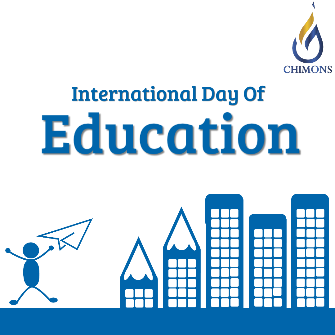 Today, we mark the #InternationalDayofEducation2021 
In the last 10 months, education has been greatly impacted by the devastating effects of the COVID-19 pandemic.
We strongly advocate the continuous revival of this great institution.
#EnergyForEveryone
#ChimonsGas 
#Education