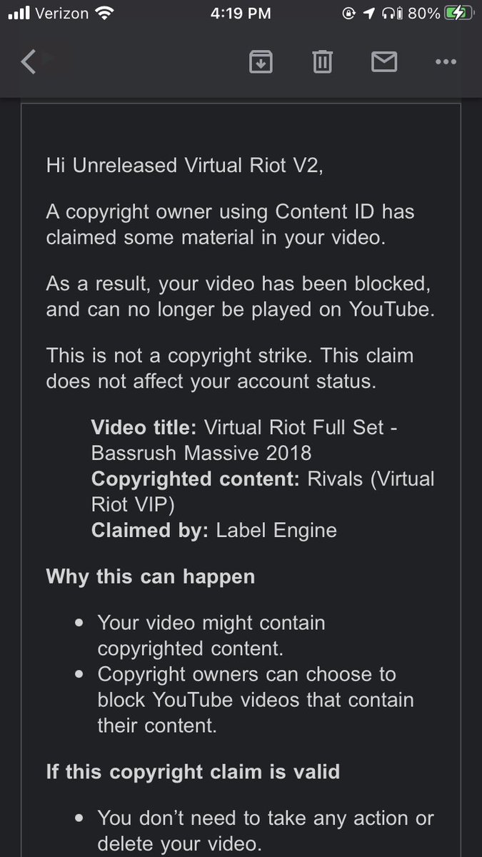 UnreleasedVRV3's tweet image. LETSS GOOOOO

RIVALS (VIRTUAL RIOT REMIX) IS COPYRIGHTED ON YOUTUBE!!!

@qulaz_ 

#uvrv2 #virtualriot