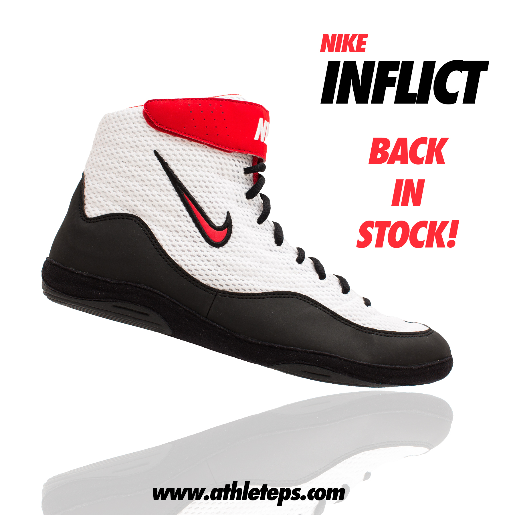 Nike inflict 3 shop black and red