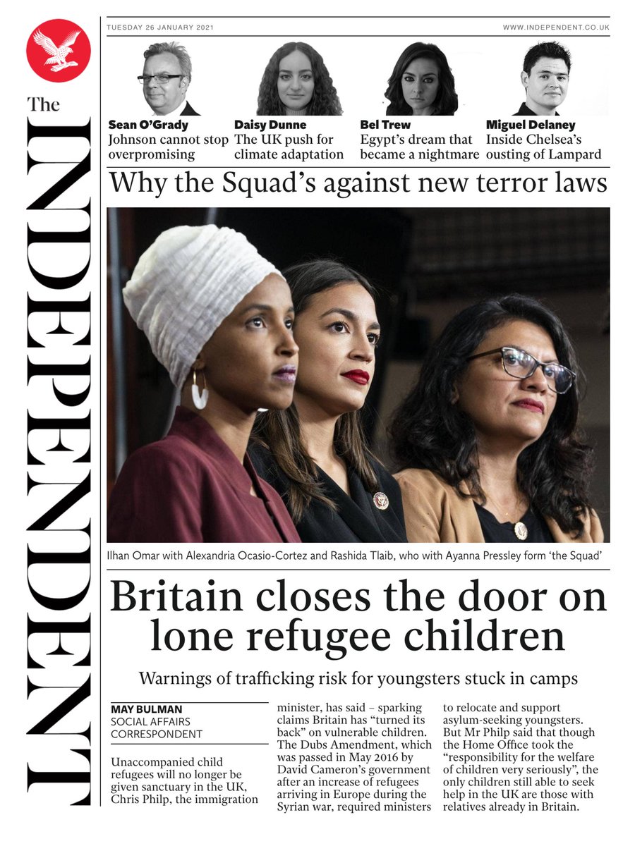 INDEPENDENT DIGITAL: Britain closes the door on lone refugee children #TomorrowsPapersToday