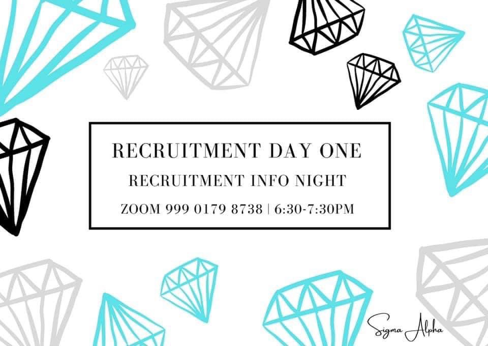 sigmaalpha__MSU's tweet photo. Join us from 6:30-7:30 p.m. via zoom for the first night of recruitment! 👩🏻‍💻

We cannot wait to see you there! 💎

#sigmaalpha #recruitment #tiffanyblue #MSU #michiganstatespartans #professional #professionaldevelopment #sorority https://t.co/LujKmrGrf2