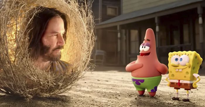 Me including this isn't really because its "HAHAHA KEANU REEVES TUMBLEWEED" but more because it feels so out of place even for a celebrity cameo