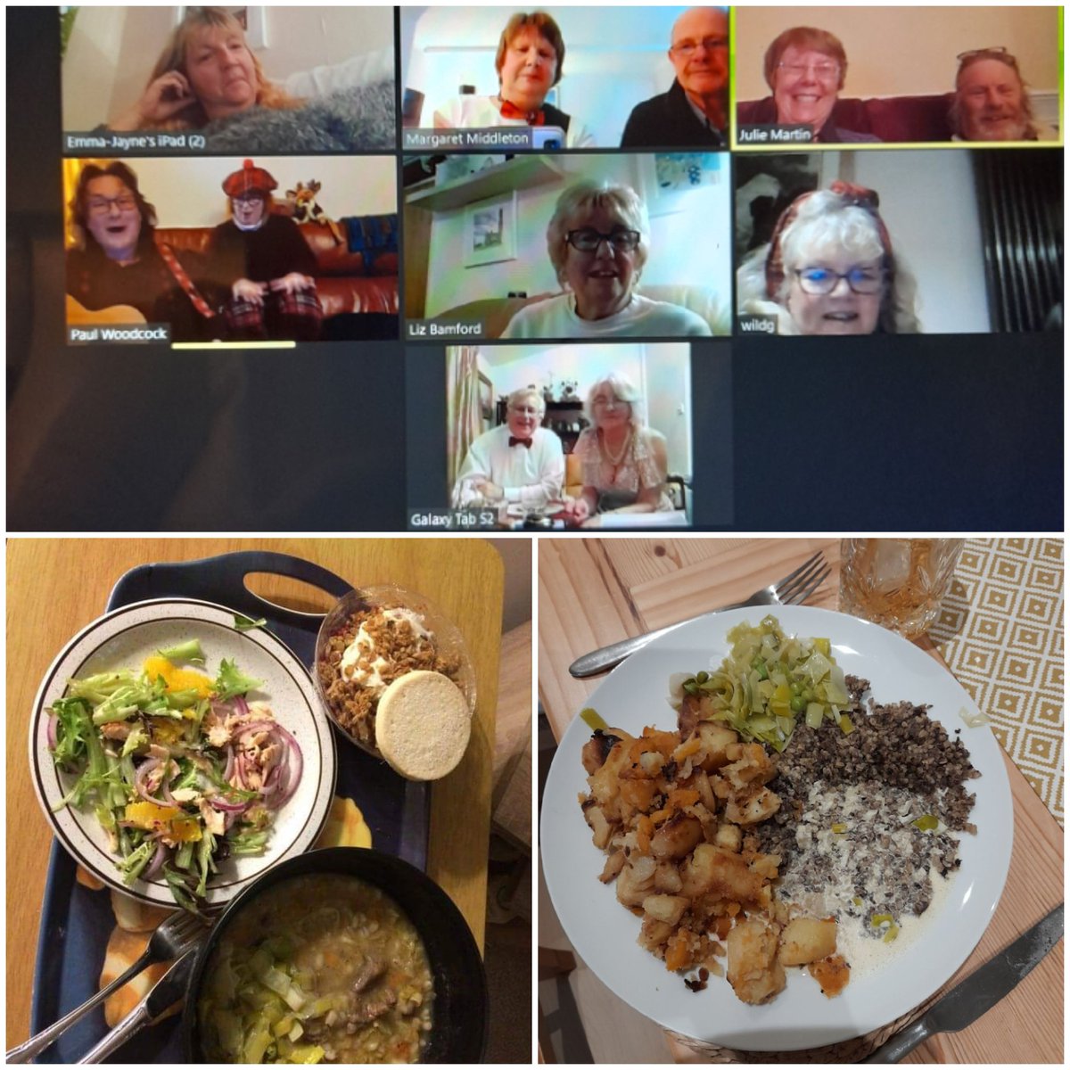 #VirtualBurnsNight in Devon (& Hampshire!) #goodfriends #donaldwheresyourtroosers https://t.co/ZdGPrWnPYz