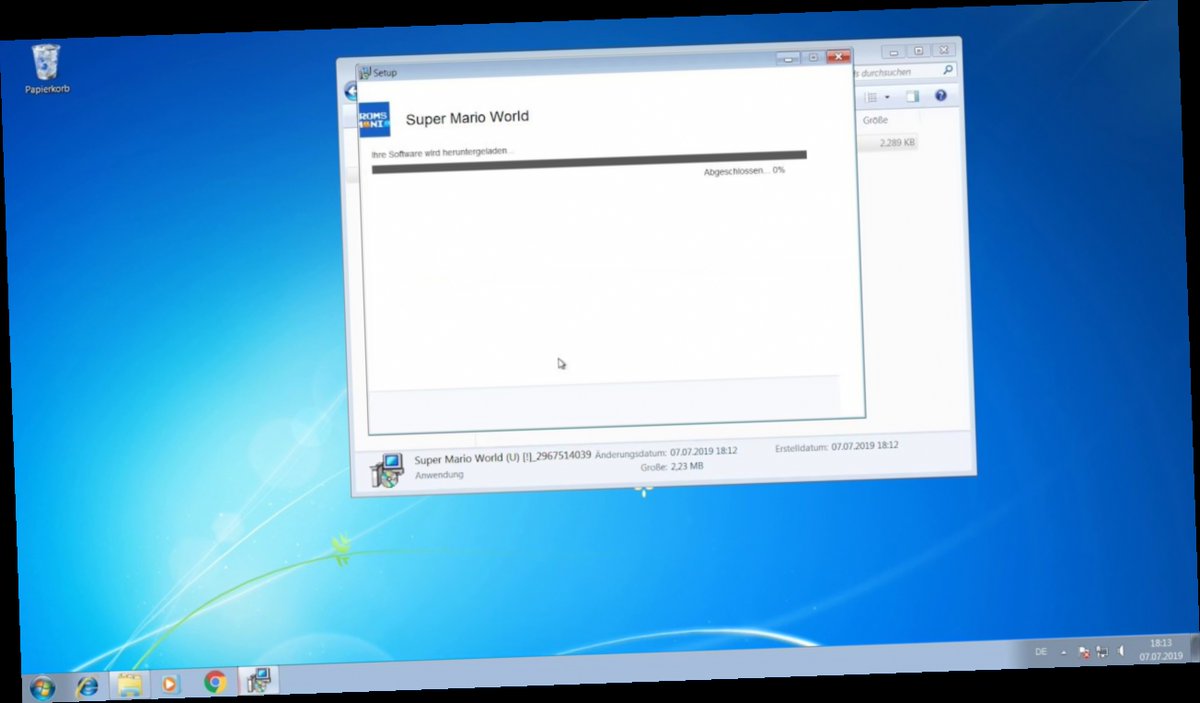 roms downloaded as exe files / Twitter