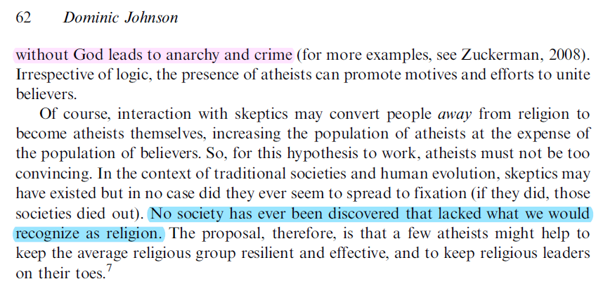 #3 ironically also contradicts atheism.Secularism (aka atheism) results in population decline and a civilization's eventual extinction. Atheist societies do not and cannot survive.Sources: a)  https://osf.io/preprints/socarxiv/pvwpy/b)  https://www.cell.com/trends/cognitive-sciences/fulltext/S1364-6613(09)00289-7c)  https://www.tandfonline.com/doi/abs/10.1080/2153599X.2012.667948
