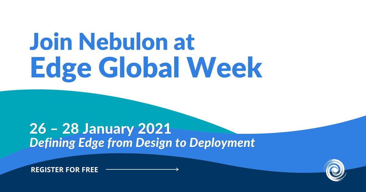 NebulonInc's tweet photo. Come see us at this week's #EdgeGlobal tomorrow 1/26! Our booth will be open tomorrow from 6–10am PST/2-6pm GMT. @ClintWyckoff joins a panel of experts on Wed 1/27 at 5:30am PST/1:30pm GMT to discuss Edge #deployment &amp; the rise of the micro #datacentre. https://t.co/Ys3FH4VpLu https://t.co/fRLasModej