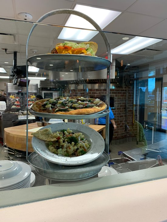 the nonstandard menu was also left intact; guests can still order pizzas, belgian waffles, and more from a far larger and better equipped kitchen.