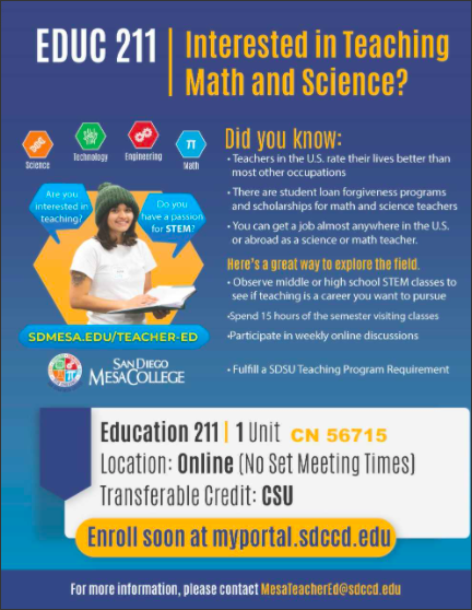 Interested in teaching math and science!?! Enroll in Education 211!! #STEMTE #Teaching #Math #Science