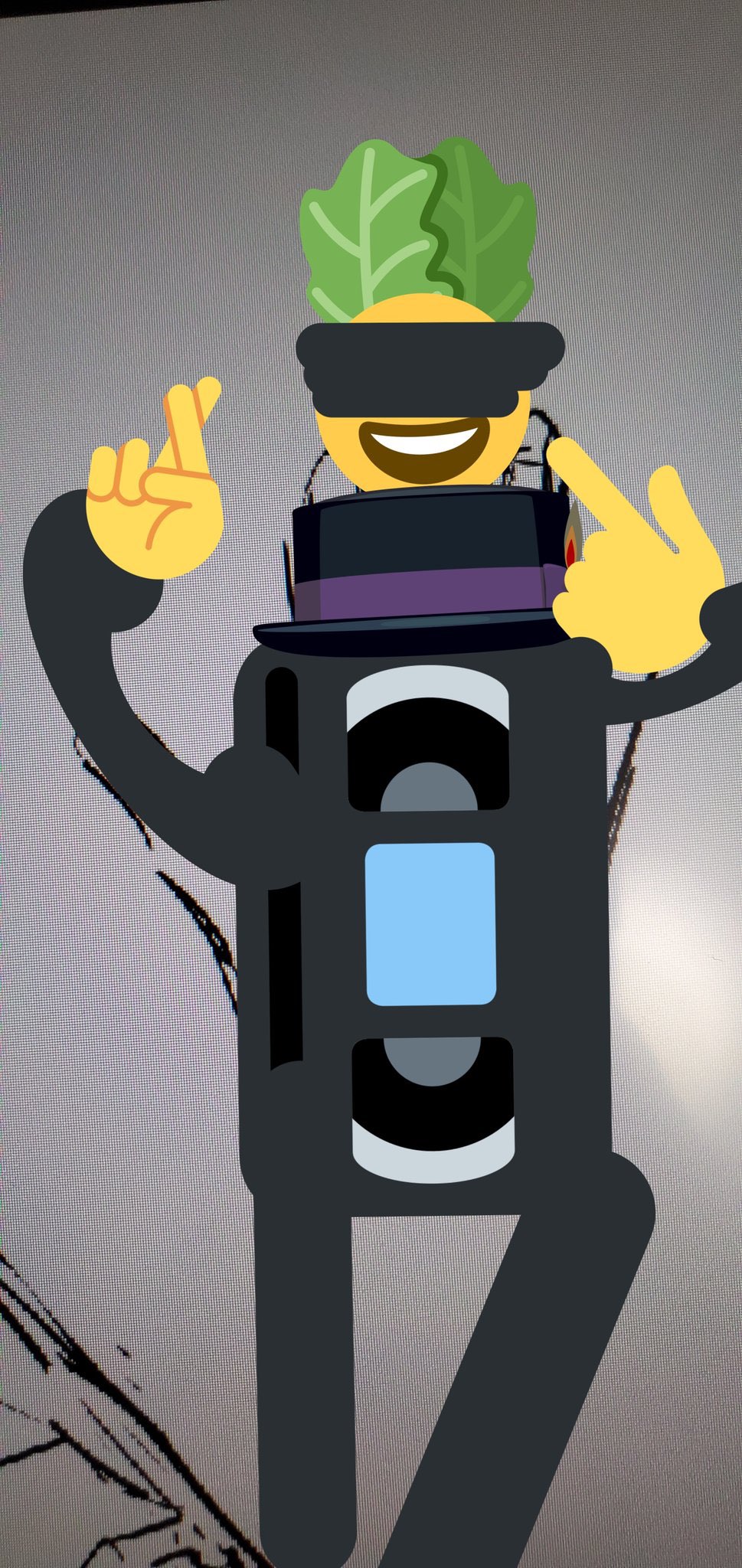 ぺい これはtwitterの絵文字だけで作った五条悟