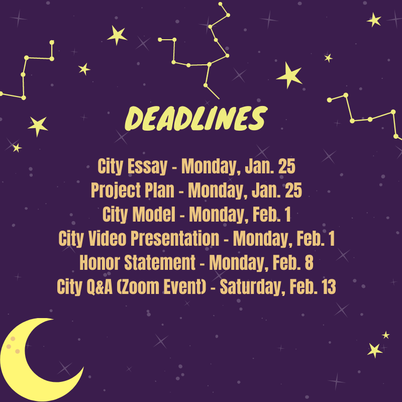 The first deliverables are due today! ✅

Make sure to familiarize yourself with the upcoming deadlines. We are excited to see what you and your team have created! 🔭