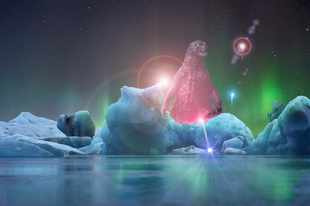 MetaphysicalPI's tweet photo. 🦕Is #Godzilla Real? Not in our Multiverse but this immense menace does exist in #Microverses created by the Human Collective Consciousness. On Earth the closest monster we had was The Arctic Abomination!🦖https://t.co/QkvLGRa5mm #GodzillaVsKong #Scifi #Supernatural #Fantasy https://t.co/3qbAHD9gaS