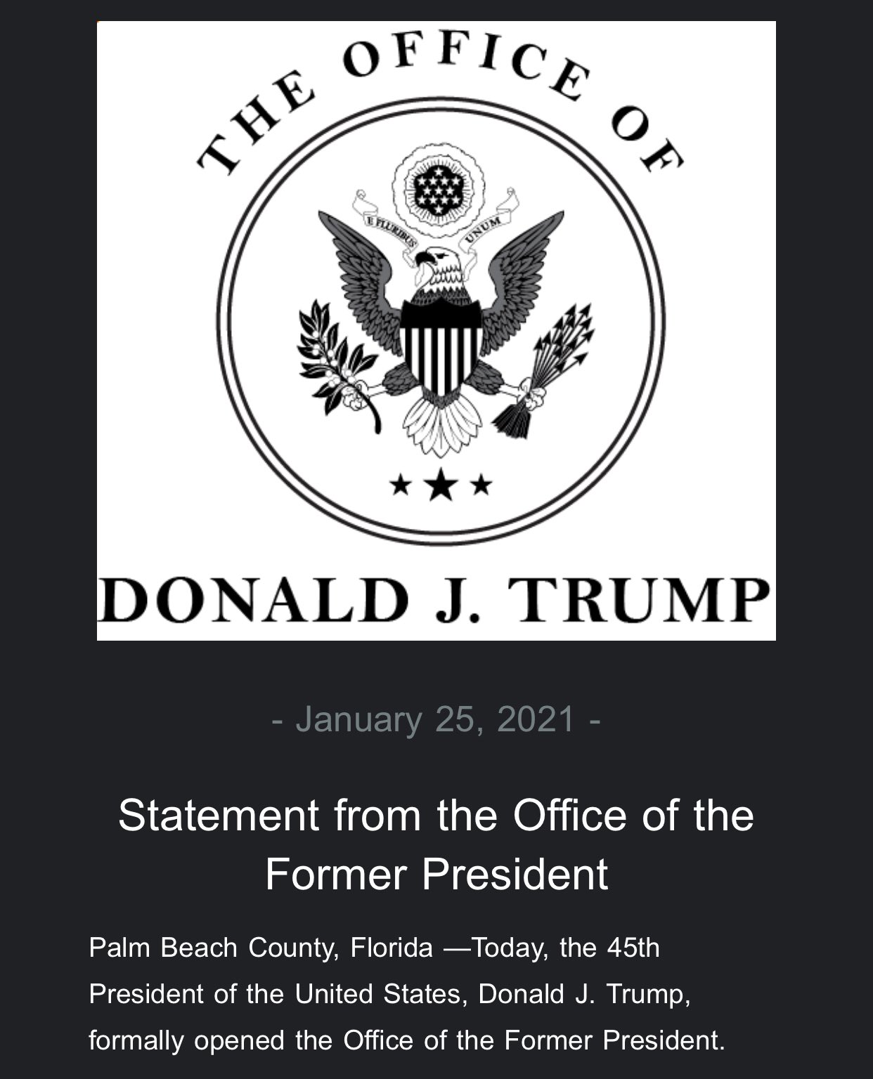 Anders Hagstrom Inbox Former President Trump Has Set Up An Office Of The Former President Anders Hagstrom Inbox Former President Trump Has Set Up An Office Of The Former President