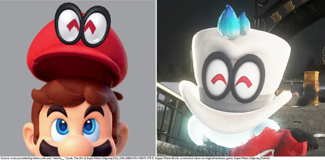 gorgeous sketch hostility Supper Mario Broth on Twitter: "The Art of Super Mario Odyssey book reveals that the reason Cappy's eyes are red is because originally, his irises were intended to make the shape of gorgeous sketch hostility Supper Mario Broth on Twitter: "The Art of Super Mario Odyssey book reveals that the reason Cappy's eyes are red is because originally, his irises were intended to make the shape of