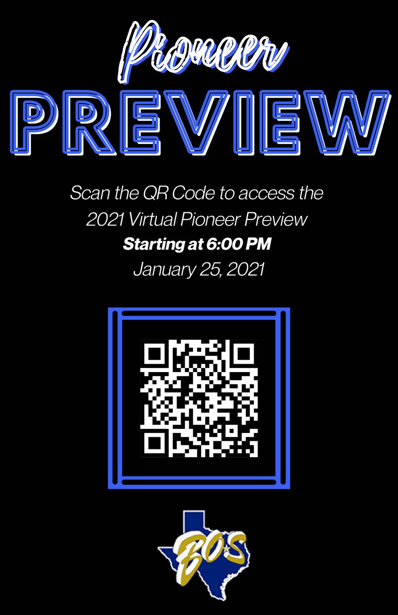Jaime Morgan (@jaime_morgan1) on Twitter photo It's here! Pioneer Preview starts this evening at 6:00 PM! Scan the QR Code to access information for Future Pioneers. For those participating in LIVE TEAMS meetings, Boswell Representatives will be available from 6:00-7:00 PM. <a href="/boswellhs/">Boswell High School</a> <a href="/wmsfahey/">@WMSFahey</a> <a href="/creekviewpride/">Creekview Colts</a> @wildcats_wms It's here! Pioneer Preview starts this evening at 6:00 PM! Scan the QR Code to access information for Future Pioneers. For those participating in LIVE TEAMS meetings, Boswell Representatives will be available from 6:00-7:00 PM. <a href="/boswellhs/">Boswell High School</a> <a href="/wmsfahey/">@WMSFahey</a> <a href="/creekviewpride/">Creekview Colts</a> @wildcats_wms