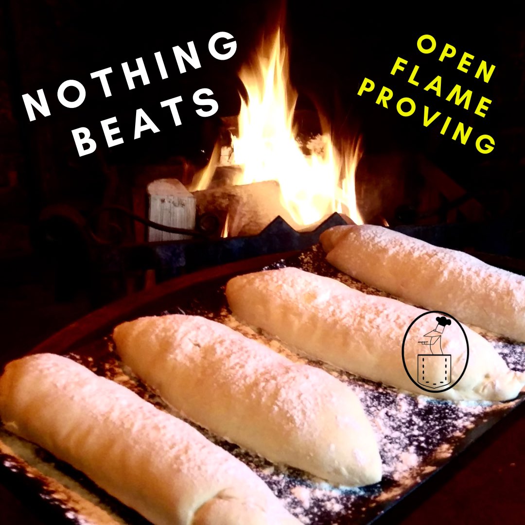 Winter Proving ....Somethings are just best done in front of Flames 🔥🔥#bread #proving #chef #openfirecooking #baking #wintercooking #Food