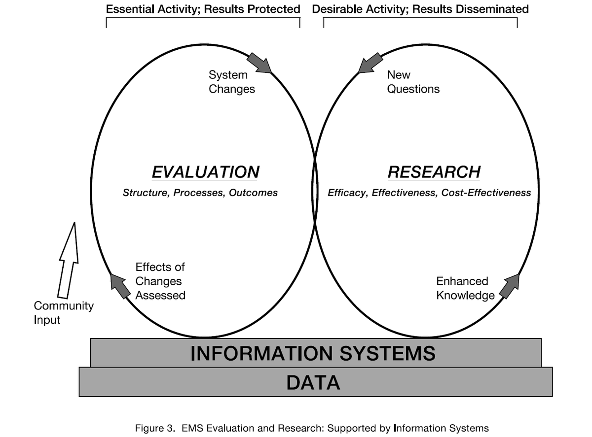 The 1996 EMS Agenda for the Future did a 30 year look back and then described the authors' vision of data-driven and evidence-based systems for the future.It was optimistic.