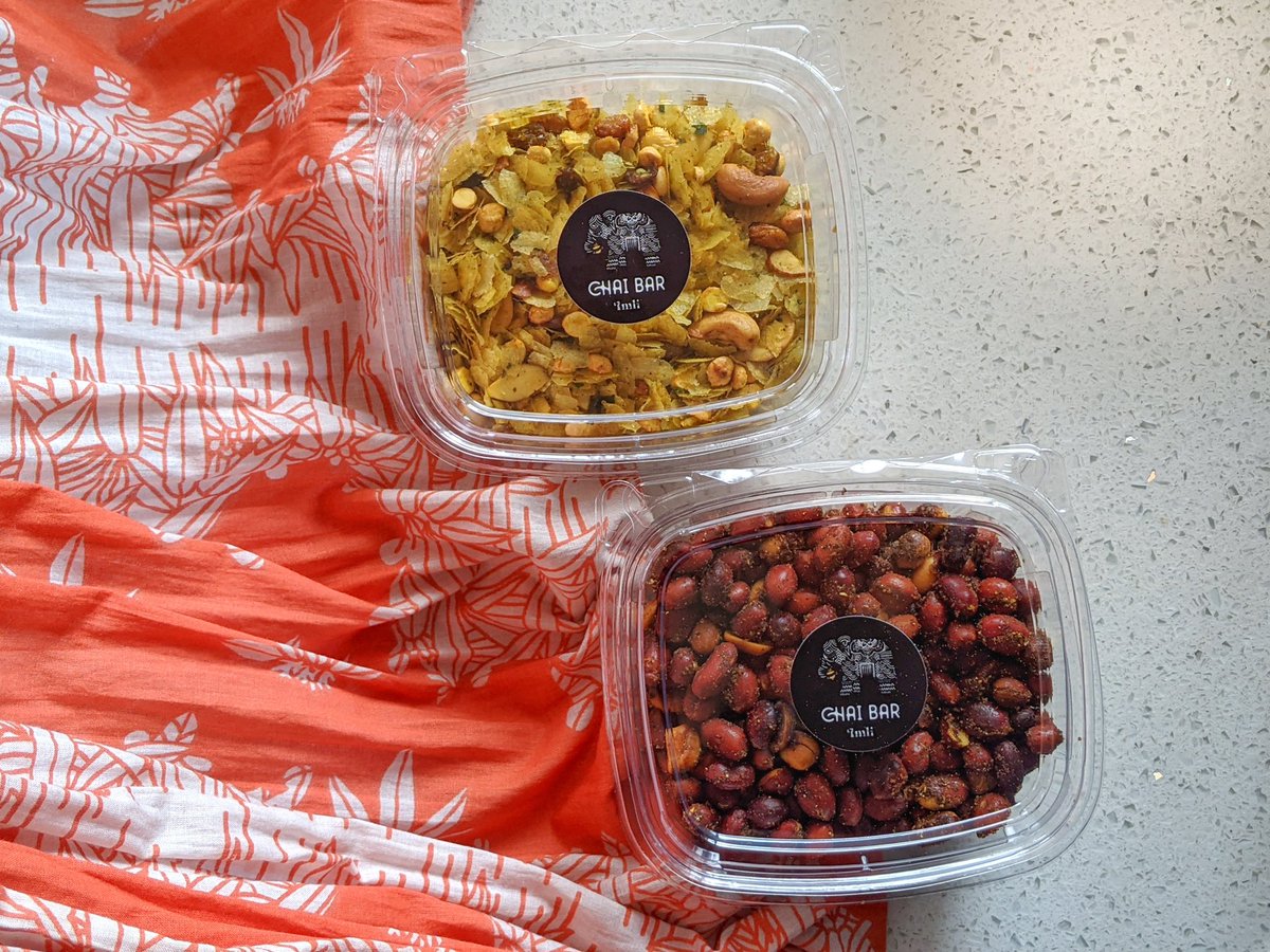 nikhil_merchant's tweet photo. On another note launched @imlieats Chai Bar menu starting with these two yummmerss.. snacks 

Chivda (an Indian trail mix) &amp; Masala Peanuts ! https://t.co/uONSJlnNkp