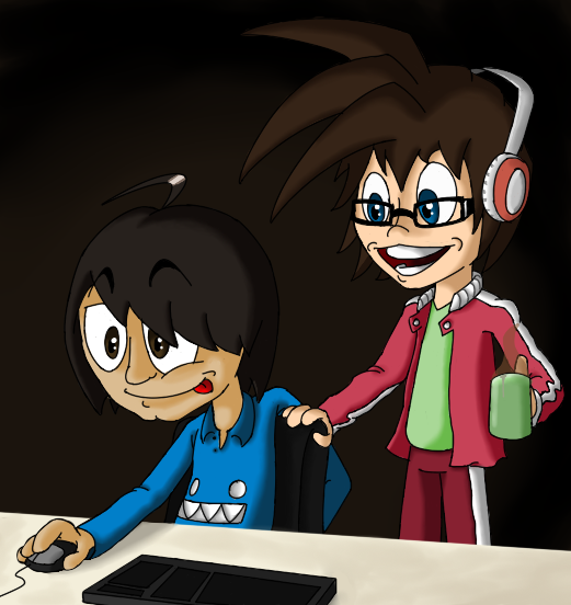 But, money aside, what's more important is that it's kept me and Luis as working partners, same as we had been back when we both worked together to create Garrymon back in 2009.Left: Us working on Garrymon c. 2011Right: Us working on Death Battle c. 2018(Bakuman reference)