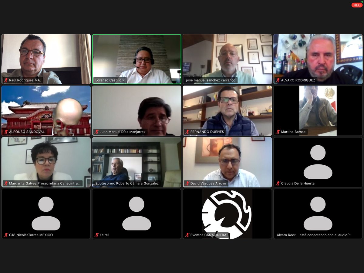 Esta tarde , participando en la comisión de organización y presupuesto de <a href="/CANACINTRAMex/">CANACINTRA México</a> ,que preside mi amigo juan manuel Díaz Manjarrez, y como tesorero ,José Manuel sanchez.A pesar de las circunstancias adversas se ha hecho un buen trabajo . Enhorabuena!