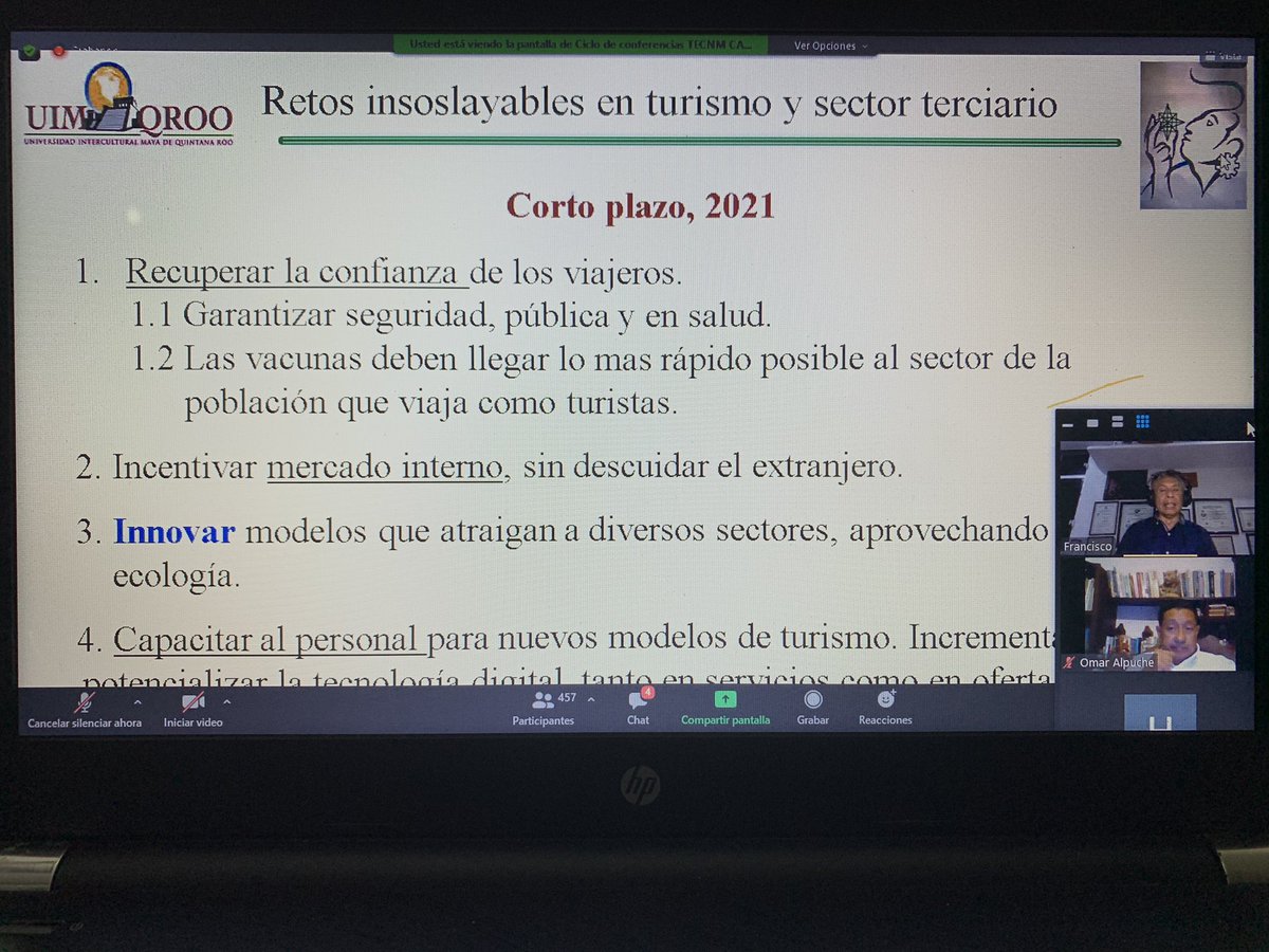 Es un hecho que los paradigmas de turismo han trascendido, el reto es hoy <a href="/SECTUR_mx/">SECTUR México</a> <a href="/SedeturQROO/">Sría. de Turismo Quintana Roo</a> la innovación es ahora ! Aprovechemos los sectores de oportunidad con mega tendencias #POSTCOVID19. #TurismoIntercultural #Biocultura <a href="/TecNM_Cancun/">@TecNM_Cancun</a> @EventoITCancun <a href="/omaralpuche/">omar alpuche leal</a>