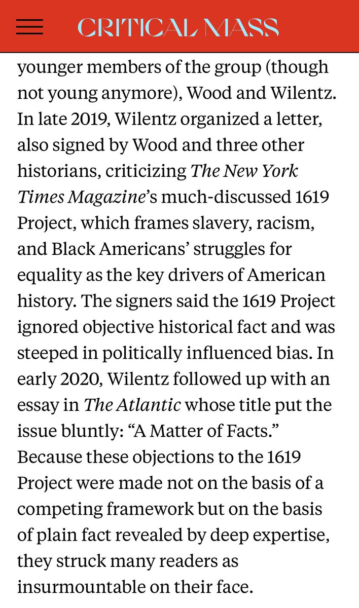 It's also just a good explanation of how historiography works and that objectivity, in historiography, in journalism, is rarely -- maybe never -- a real thing.