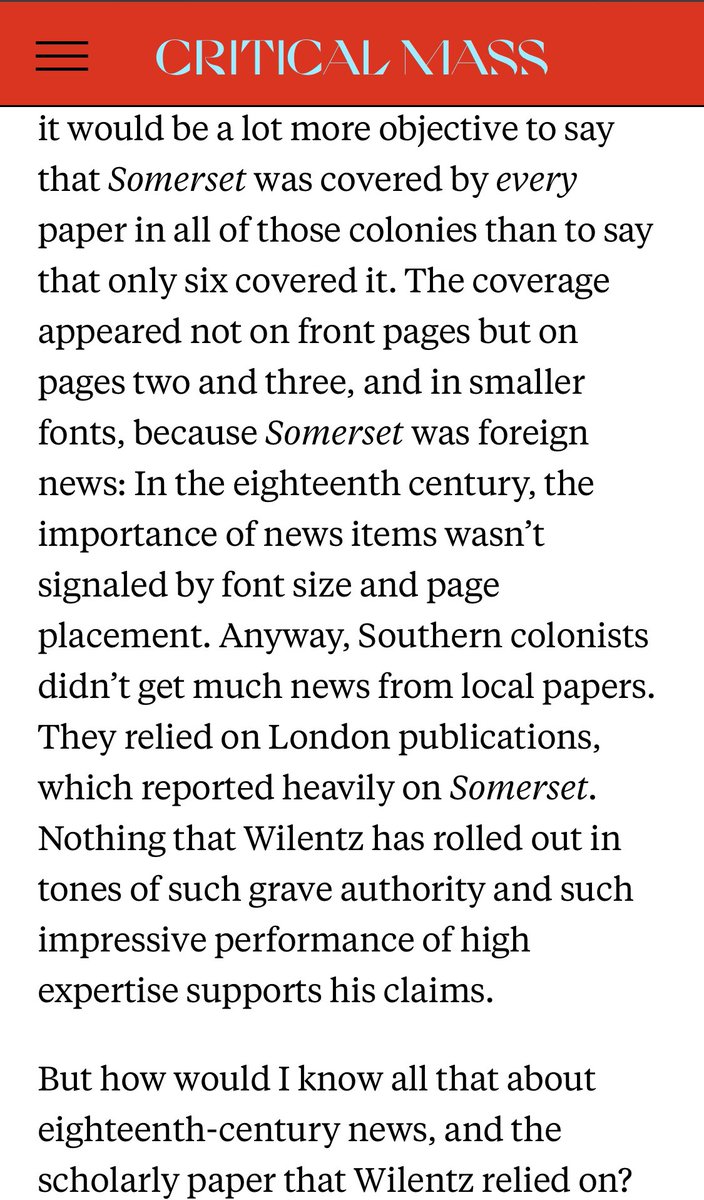 It's also just a good explanation of how historiography works and that objectivity, in historiography, in journalism, is rarely -- maybe never -- a real thing.