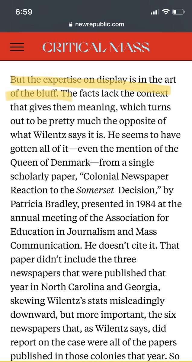 It's also just a good explanation of how historiography works and that objectivity, in historiography, in journalism, is rarely -- maybe never -- a real thing.