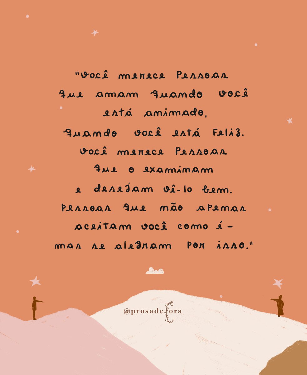 prosadecora's tweet photo. ⭐️ “...pessoas que não apenas o aceitam como você é - mas se alegram por isso.” ✨ #prosadecora https://t.co/CmVWhXb7cc