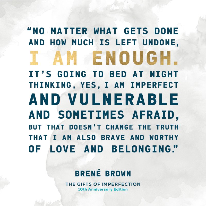 EmJoPaul's tweet photo. Annual leave tomorrow 😴
Time for me to stop (well as much as you can with a very active 6 year old!) and reflect.
@BreneBrown is once again my inner voice of reason.
My self-talk tonight ⬇️, what to ‘let go’ of, and what to ‘cultivate’ 🌻
#StopThinkReflect https://t.co/VUvOBLLAsc