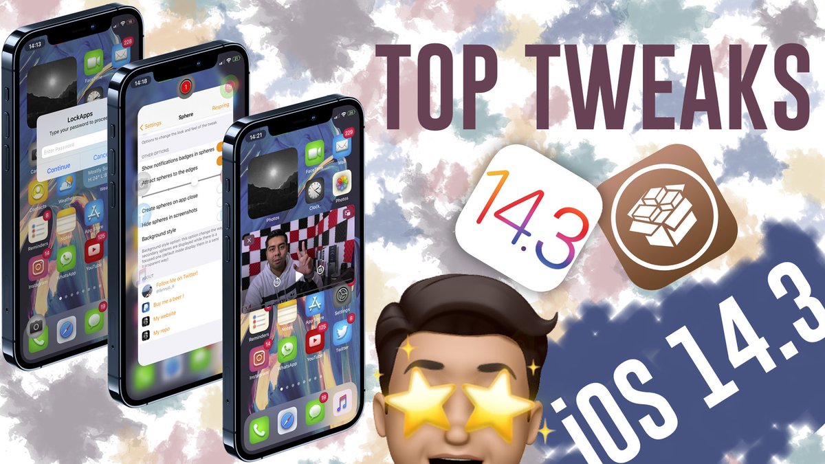 SantiTech_'s tweet photo. 🔥NUEVOS TWEAKS EN iOS 14🤪
Suscribanse al canal😎
Dejen su like al video❤️
RT! RT! RT! RT! RT!
🎥 https://t.co/qxFws2c2yA https://t.co/TEqUZhZjki