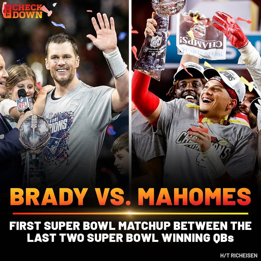 NFL's tweet photo. This #SBLV matchup is already making history. (via @thecheckdown) https://t.co/g9MkscenJo