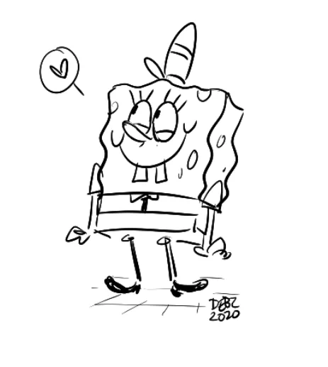 Snuck a quick Spongebob doodle in the #NickUniversity summit draw-together. Now back to work! 