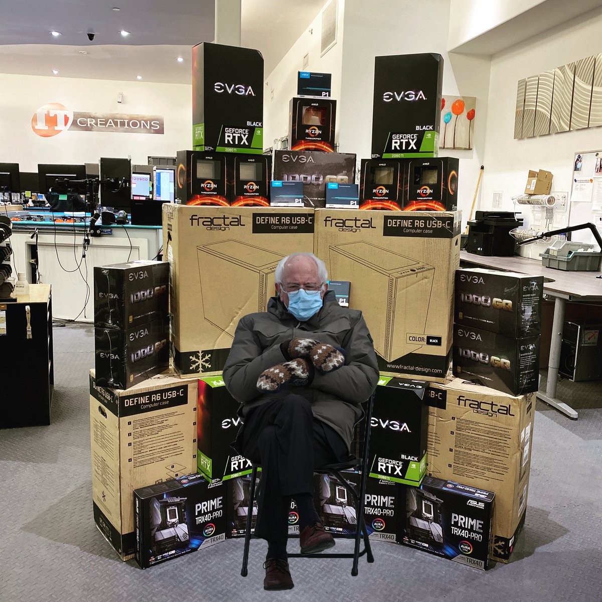 IT_Creations's tweet image. Bernie knows the best place to shop for servers, workstations, and components. Don’t sit around waiting for your systems!!
☎️ 1-800-237-0402 ☎️
#BernieSanders #servers #computerserver #computerhardware #fractal #nvidia #gpu #evga #amd #gaming #lenovo #thinkstation #LosAngeles