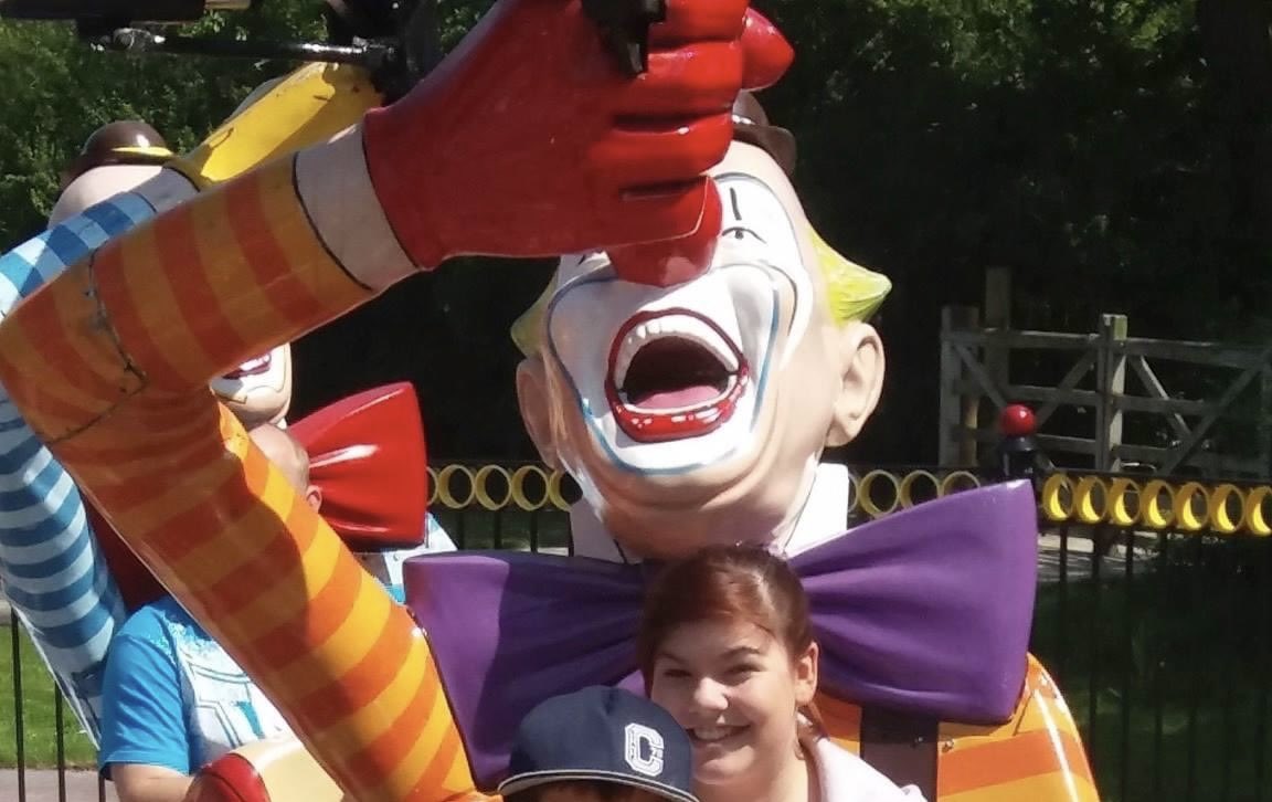 Shannon30795015's tweet photo. Clown just riding a clown @lucemariee https://t.co/8xnGTkUW3E