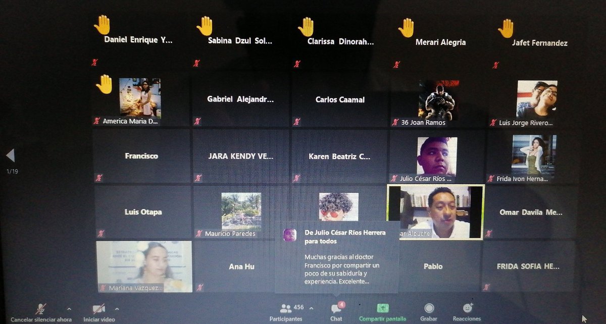 A minutos de concluir la primera conferencia de Estrategias Socioeconómicas ante el #Covid19 y su Repercusión en el sector Turístico" Gracias a los 456 participantes con los que finalizamos. <a href="/omaralpuche/">omar alpuche leal</a>  <a href="/celia_mct/">Celia🐰🌸</a> <a href="/TheAlanAlexis/">Alan Alexis Juarez 🔥</a> @EventoITCancun <a href="/ChucPerez7/">Jael Chuc Perez</a> <a href="/MarianaVazquezE/">🌊✨</a>