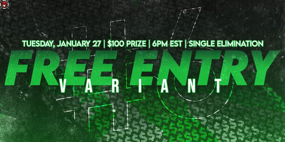 CallofDutyAgent's tweet image. ⚔️4v4 $100 FREE ENTRY Variant #6⚔️

📅Tues Jan 26, 6PM EST

🕹️Best of 3 (Single Elim)

📒CDL + GAs

👊DM to signup!