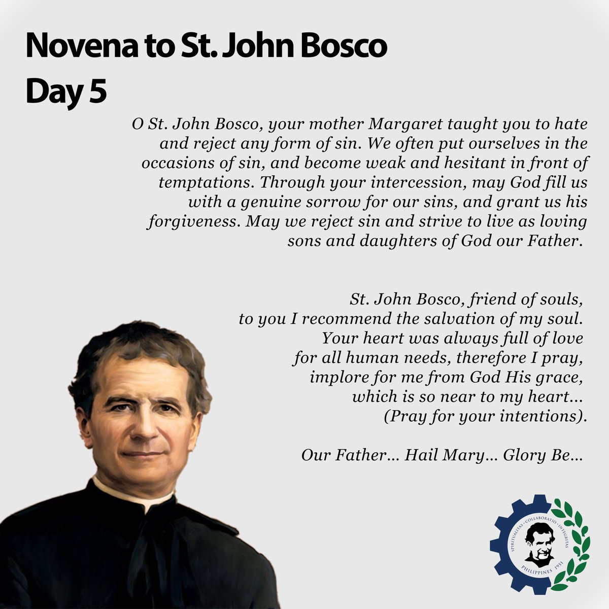 dbecphilippines's tweet photo. Day 5 - Novena to St. John Bosco https://t.co/sLYt4ynJDc