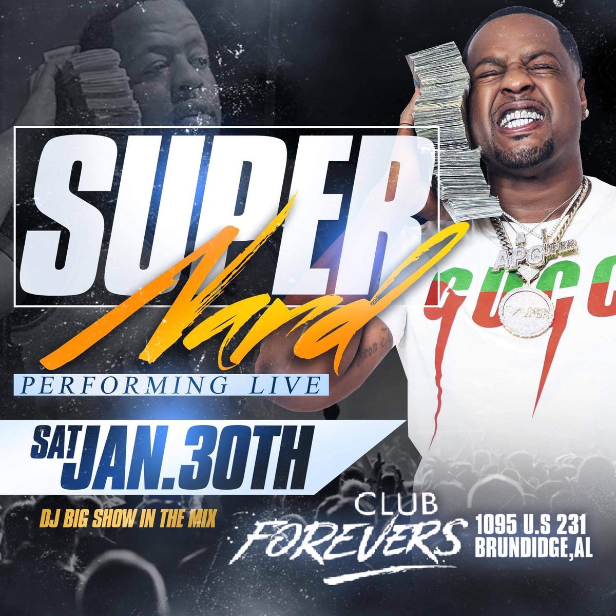 apgsupernard's tweet photo. 2 Shows this Saturday.... Push Up #WWBJD https://t.co/4djayUGHUs